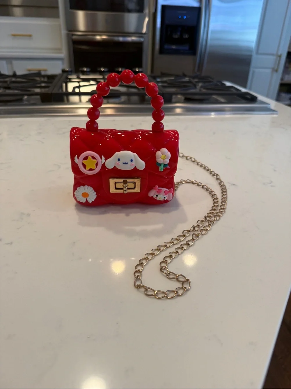 Kawaii Red Mini Purse Crossbody Cinnamoroll My Melody Charm Bag Y2K